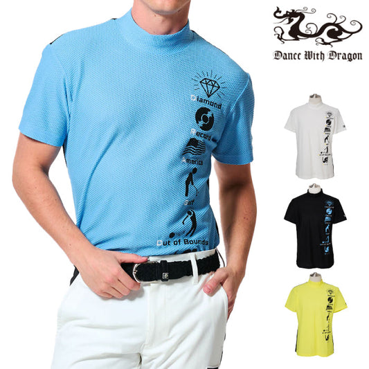 Dance With Dragon ダンスウィズドラゴン メンズ DRY&UVバイカラーモック D1-133331