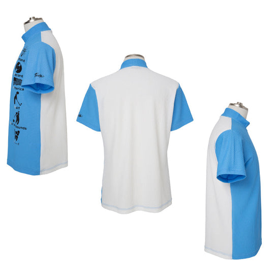 Dance With Dragon ダンスウィズドラゴン メンズ DRY&UVバイカラーモック D1-133331