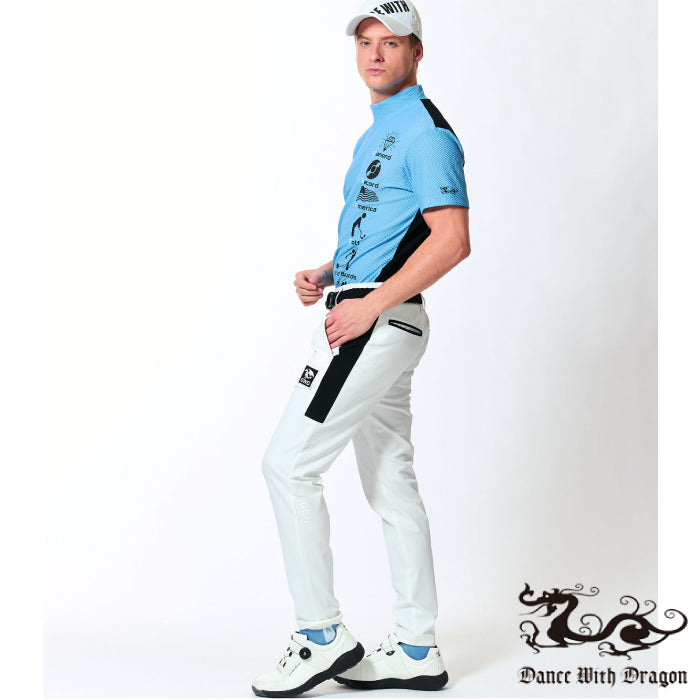 Dance With Dragon ダンスウィズドラゴン メンズ DRY&UVバイカラーモック D1-133331