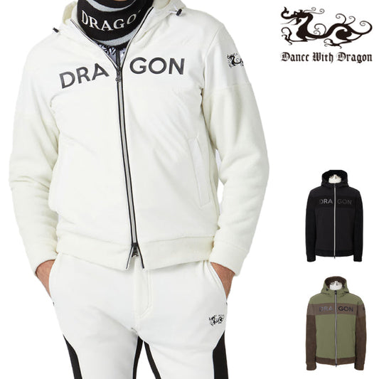 Dance With Dragon ダンスウィズドラゴン メンズ IPフリースZIPUPパーカー 保温 D1-221110