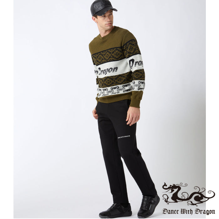 Dance With Dragon ダンスウィズドラゴン メンズ 防風ジャガードニット D1-621111