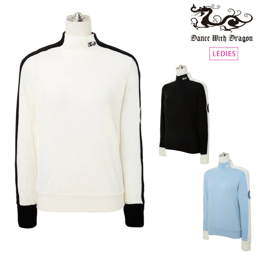 Dance With Dragon ダンスウィズドラゴン レディース バイカラーニットラインハイネック D2-120116