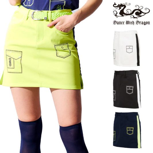 Dance With Dragon ダンスウィズドラゴン レディース フェイクジルコンポケットスカート ストレッチ 撥水 UV機能 D2-414320