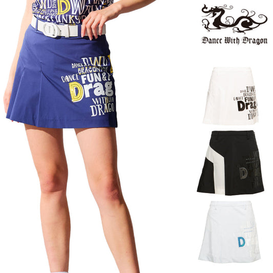 Dance With Dragon ダンスウィズドラゴン レディース アシンメトリーフレアサイドロゴスカー ト透湿防水 D2-415320