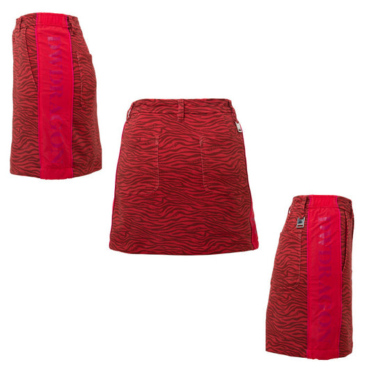 Dance With Dragon ダンスウィズドラゴン レディース ゼブラプリントバイカラースカート D2-420310