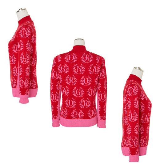 Dance With Dragon ダンスウィズドラゴン レディース DRAGONエンブレムジャガードハイネック D2-629110