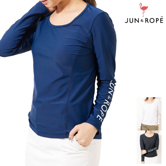 Jun & Rope’ ジュンアンドロペ レディース ラウンドネック長袖インナープルオーバー ERM82000