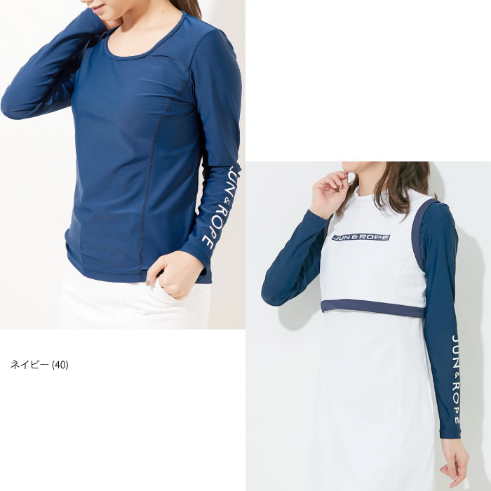 Jun & Rope’ ジュンアンドロペ レディース ラウンドネック長袖インナープルオーバー ERM82000