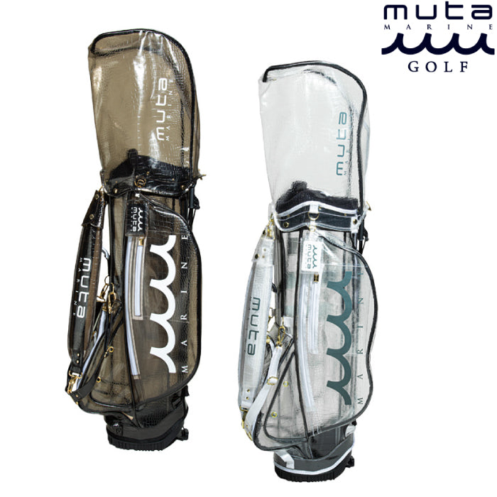 MUTA MARINE GOLF ムータマリンゴルフ メンズ レディース エンボスクロコ クリアキャディバッグ MGAD-749035
