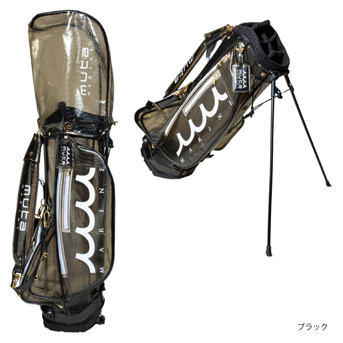 MUTA MARINE GOLF ムータマリンゴルフ メンズ レディース エンボスクロコ クリアキャディバッグ MGAD-749035