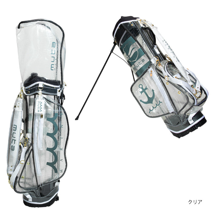 MUTA MARINE GOLF ムータマリンゴルフ メンズ レディース エンボスクロコ クリアキャディバッグ MGAD-749035