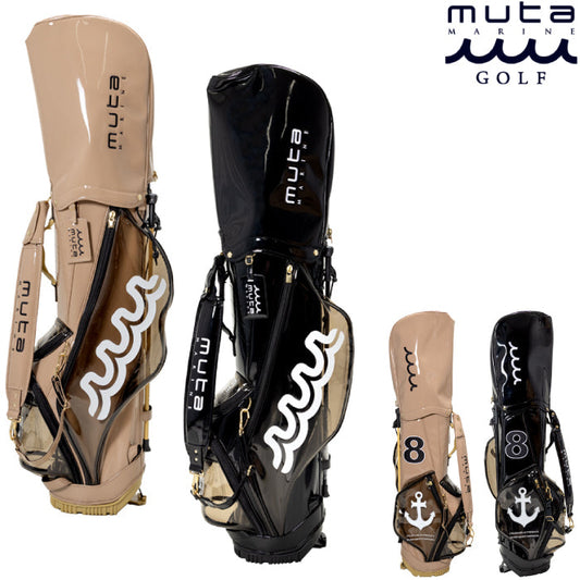 MUTA MARINE GOLF ムータマリンゴルフ メンズ レディース エナメル クリアキャディバッグ MGAD-749061