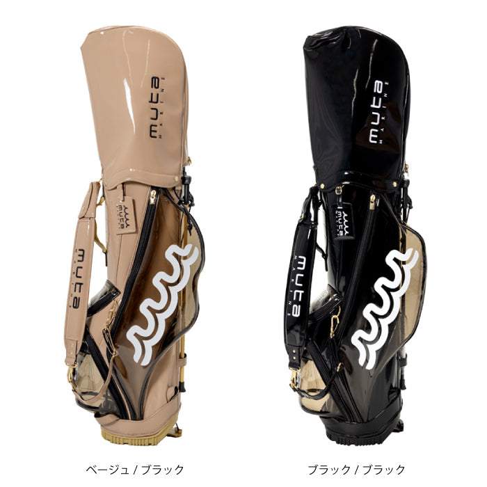 MUTA MARINE GOLF ムータマリンゴルフ メンズ レディース エナメル クリアキャディバッグ MGAD-749061