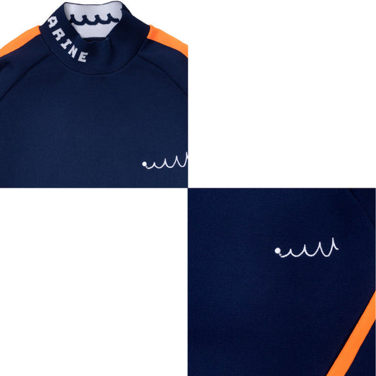 muta MARINE GOLF ムータマリンゴルフ レディース ジャガード モックネックプルオーバー【全3色】MMBC-220207