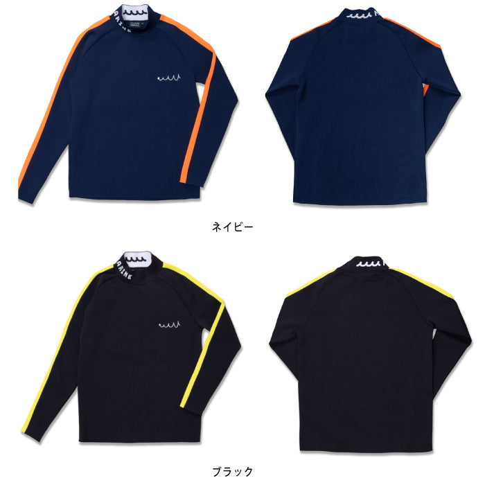 muta MARINE GOLF ムータマリンゴルフ レディース ジャガード モックネックプルオーバー【全3色】MMBC-220207