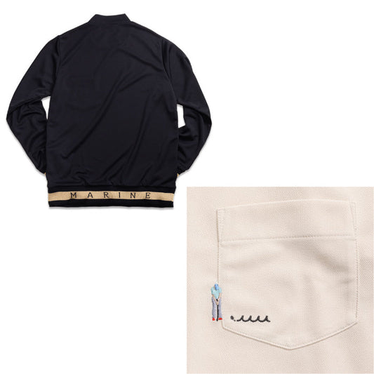 muta MARINE GOLF ムータマリンゴルフ メンズ ヘムリブ モックネックシャツ(長袖)【全5色】 MMJC-446149