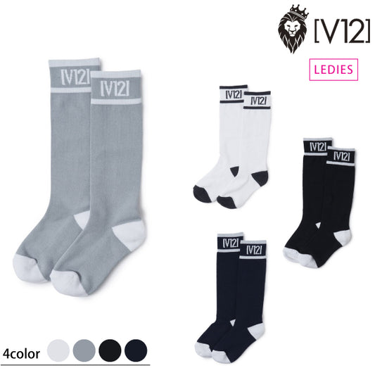 V12 ヴィトゥエルブ レディース HI SOCKS シンプル 【メール便可】 v122210-ac11