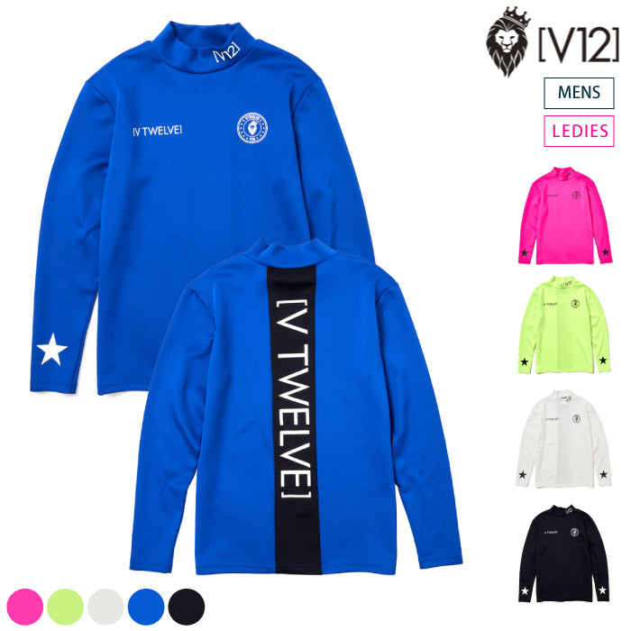V12 ヴィトゥエルブ メンズ レディース VER LOGO L/S MOCK モックネック V122220-CT08