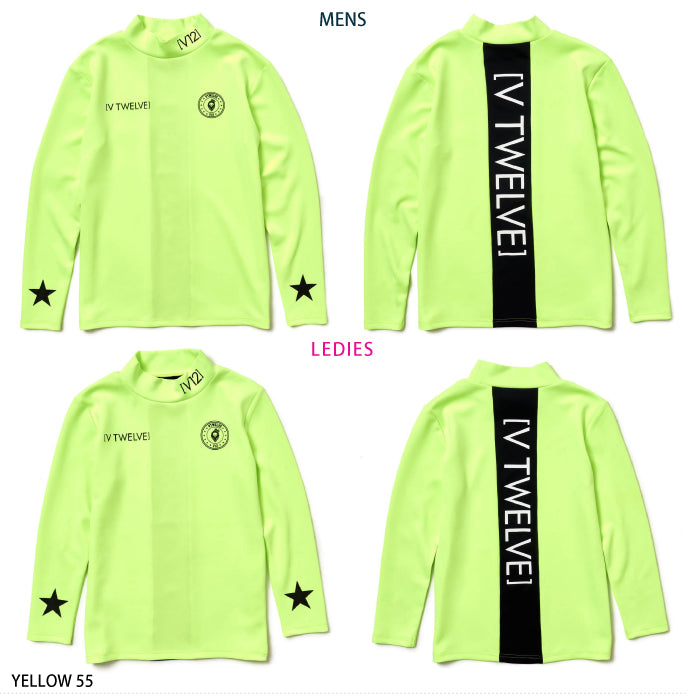 V12 ヴィトゥエルブ メンズ レディース VER LOGO L/S MOCK モックネック V122220-CT08