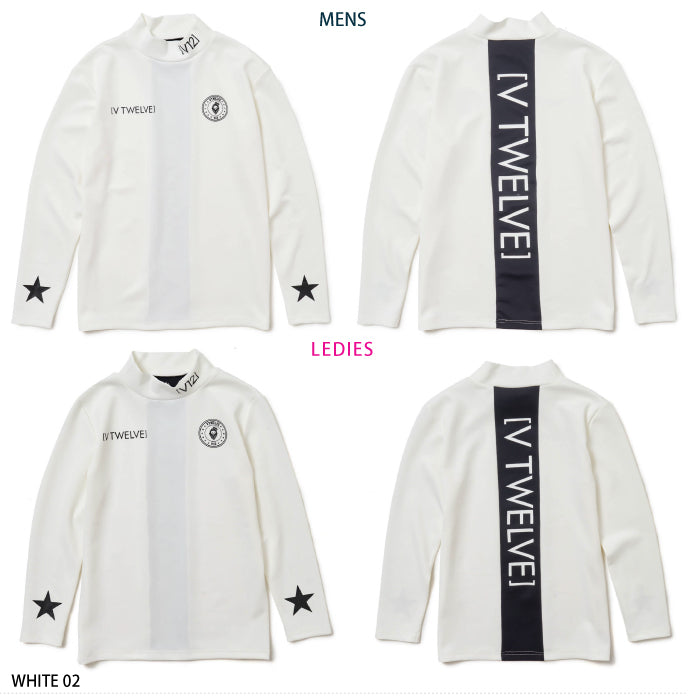 V12 ヴィトゥエルブ メンズ レディース VER LOGO L/S MOCK モックネック V122220-CT08