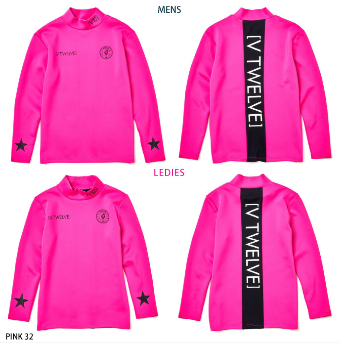 V12 ヴィトゥエルブ メンズ レディース VER LOGO L/S MOCK モックネック V122220-CT08