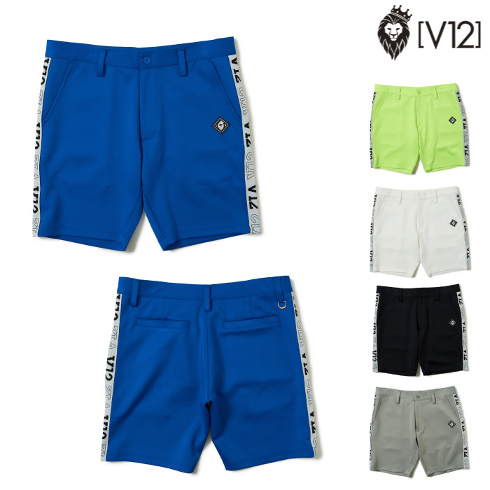 V12 SIDE TAPE ショートパンツ V12 ゴルフレディース ショートパンツSIDE TAPE SHORTS W