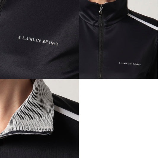 LANVIN SPORT ランバンスポール レディース ハーフジップ長袖シャツ ECO サンスクリーン 吸水速乾 VLT105181