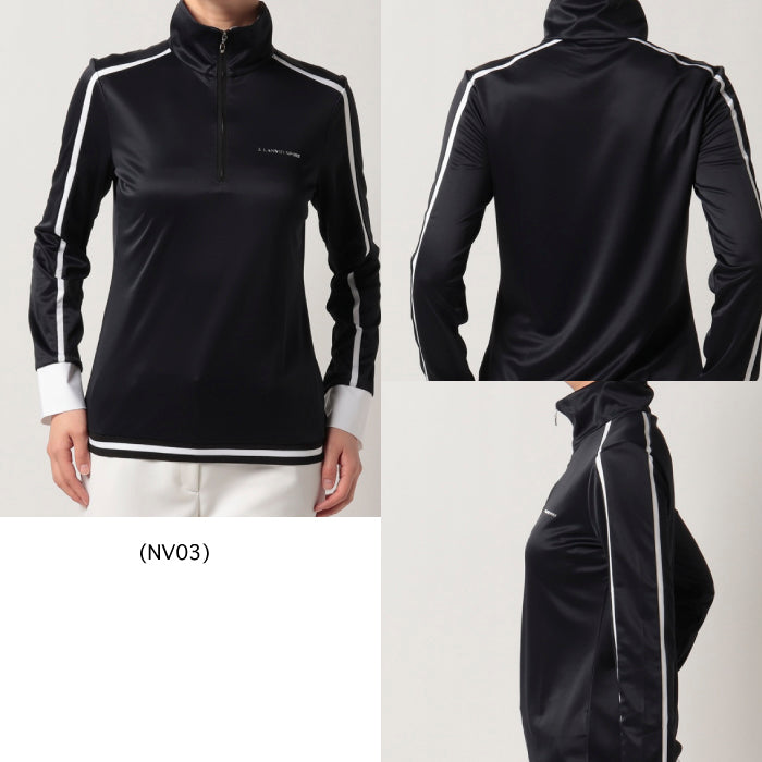 LANVIN SPORT ランバンスポール レディース ハーフジップ長袖シャツ ECO サンスクリーン 吸水速乾 VLT105181