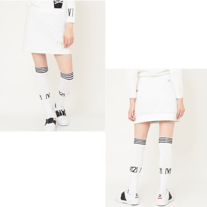 V12 ヴィトゥエルブ レディース LX QUILT SKIRT キルティングスカート VLX2220-SK01
