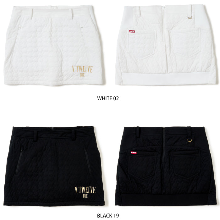 V12 ヴィトゥエルブ レディース LX QUILT SKIRT キルティングスカート VLX2220-SK01
