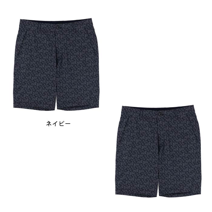 【30%OFF SALE】ZOY ゾーイ ゴルフハーフパンツ ゴルフウェア メンズ MENS バイアスロゴプリント ドットライトテックエアー ショートパンツ