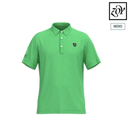 ZOY ゾーイ ゴルフウェア メンズ MENS リサイクルポリフラワーリンクス 半袖シャツ 吸汗速乾 071452002
