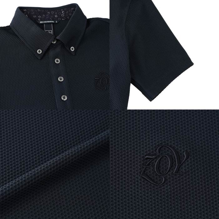 ZOY ゾーイ ゴルフウェア メンズ MENS メッシュトリコット 半袖シャツ 吸水速乾 ストレッチ 071452013