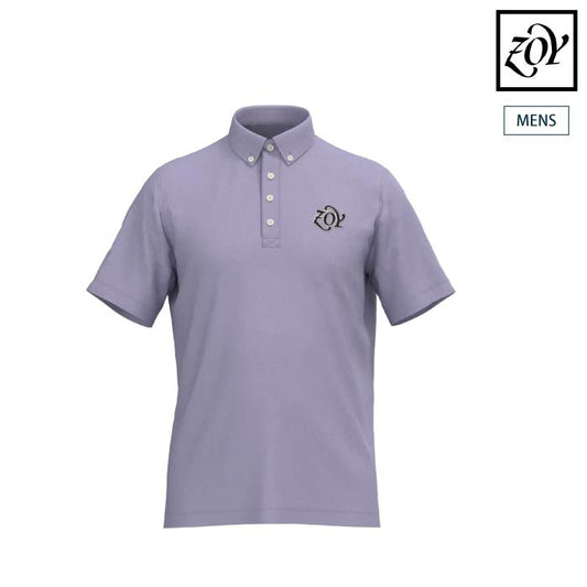ZOY ゾーイ ゴルフウェア メンズ MEN フェミューベア天竺 半袖シャツ ラベンダー 消臭機能 071454008