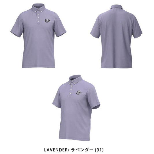 ZOY ゾーイ ゴルフウェア メンズ MEN フェミューベア天竺 半袖シャツ ラベンダー 消臭機能 071454008