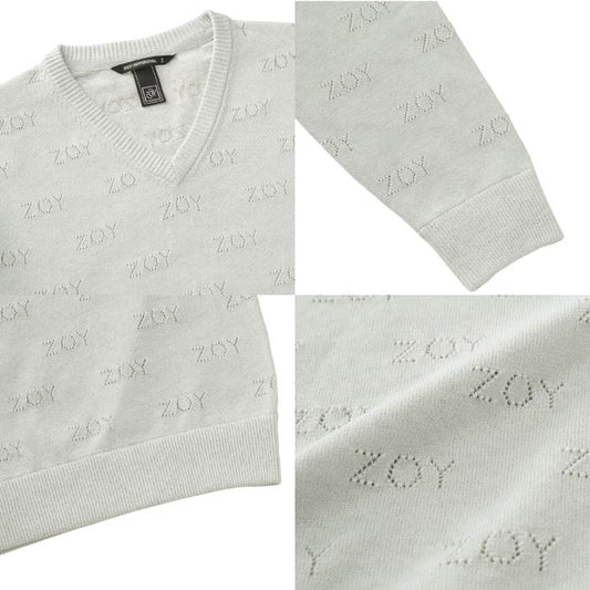 ZOY ゾーイ ゴルフウェア メンズ MEN ZOYアイレット天竺プレーティング 長袖セーター ストレッチ イージーケア 071454709