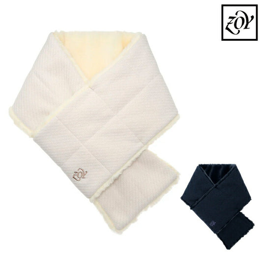 ZOY ゾーイ ゴルフウェア メンズ レディース UNISEX リサイクルモールカルゼマフラー フェイクファー 071454805