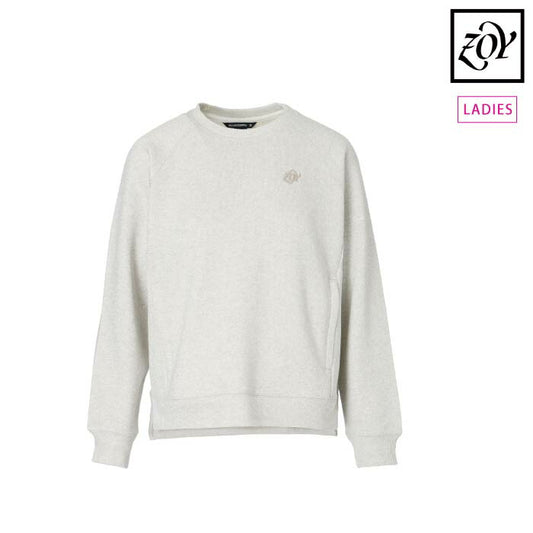ZOY ゾーイ ゴルフウェア レディース WOMEN グリスターフレンチテリー プルオーバー ラメ スウェット リラクシー 071654009