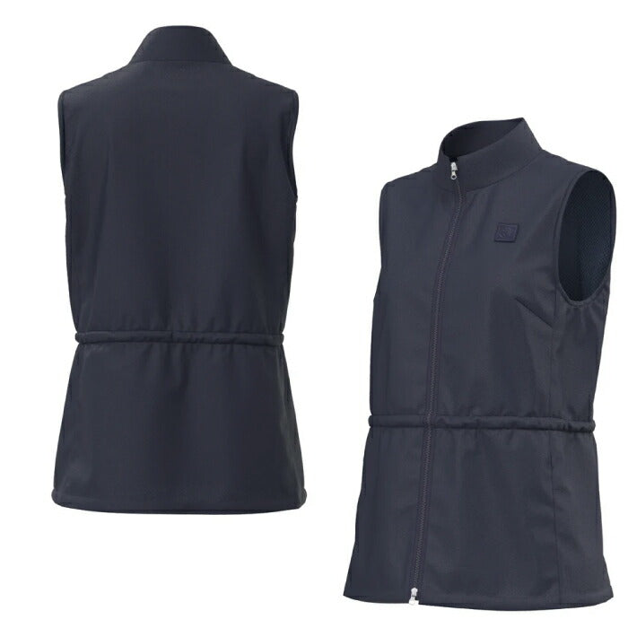 ZOY ゾーイ ゴルフウェア レディース WOMEN ナイロンタフタストレッチ ベスト ペプラムシルエット ストレッチ素材 071662200