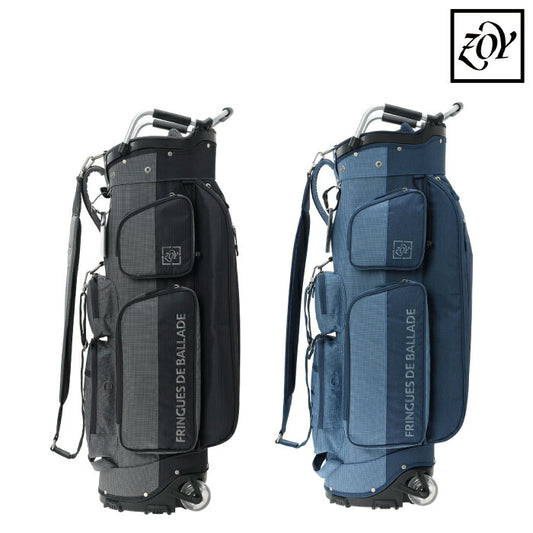 ZOY ゾーイ ゴルフ メンズ レディース UNISEX R-PET キャスター式キャディバッグ 超軽量 耐水コーティング 9型サイズ5分割 47インチクラブ対応 071718885