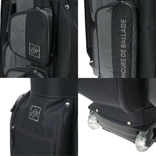 ZOY ゾーイ ゴルフ メンズ レディース UNISEX R-PET キャスター式キャディバッグ 超軽量 耐水コーティング 9型サイズ5分割 47インチクラブ対応 071718885