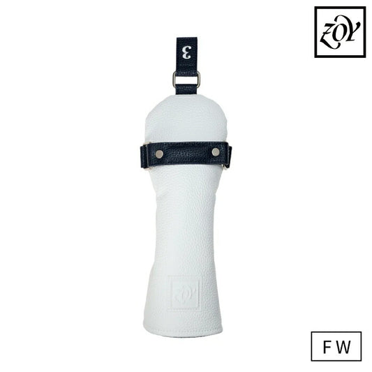 ZOY ゾーイ ゴルフ メンズ レディース UNISEX FWヘッドカバー フェアウェイウッド用 シュリンクレザー素材 フラット形状 持ち手付き シリーズ商品あり 071718891