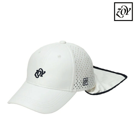ZOY ゾーイ ゴルフウェア メンズ レディース UNISEX Radi-cool サンシールドキャップ 帽子 取り外し可能ネックガード付き 放射冷却効果 UVカット率99%以上 撥水加工 071728817