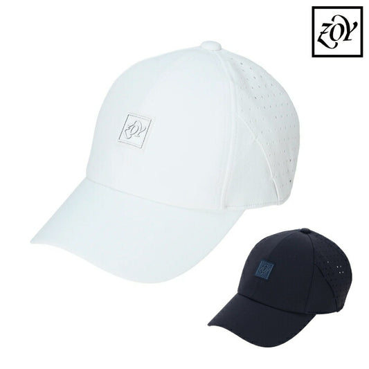 ZOY ゾーイ ゴルフウェア メンズ レディース UNISEX サングラスホルダーキャップ スリット付 4WAYストレッチ パンチング加工 通気性 071728860