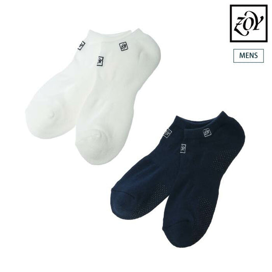 ZOY ゾーイ ゴルフウェア メンズ MEN COOL MAX ショートソックス(滑り止め付き) 吸水速乾 ドライ 足底パイル付き 071729834