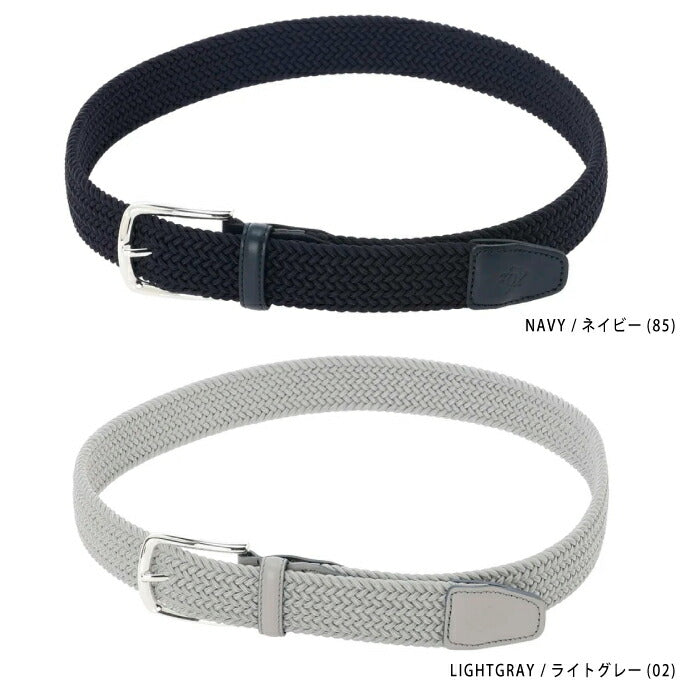 ZOY ゾーイ ゴルフウェア メンズ MEN ゴムメッシュベルト イタリア素材使用 ゴム編みベルト ストレッチ性 フィット感 定番商品 071789844