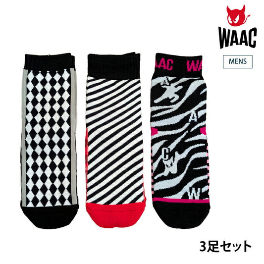 WAAC ワック メンズ MENS ソックス3足セット 072214832