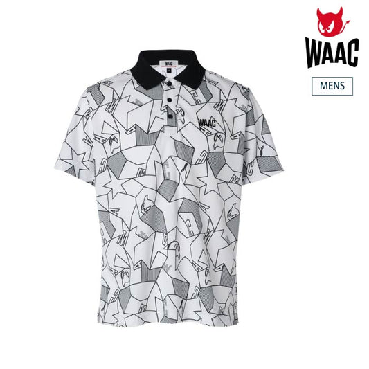 WAAC ワック ゴルフウェア メンズ MENS WAACKYジオメトリック 半袖ポロシャツ 072242031