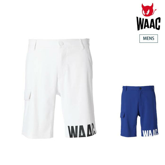 【30%OFF SALE】WAAC ワック メンズ MENS ドビーストレッチ ハーフパンツ 多機能素材 防透け ストレッチ UVカット 接触冷感 072242440