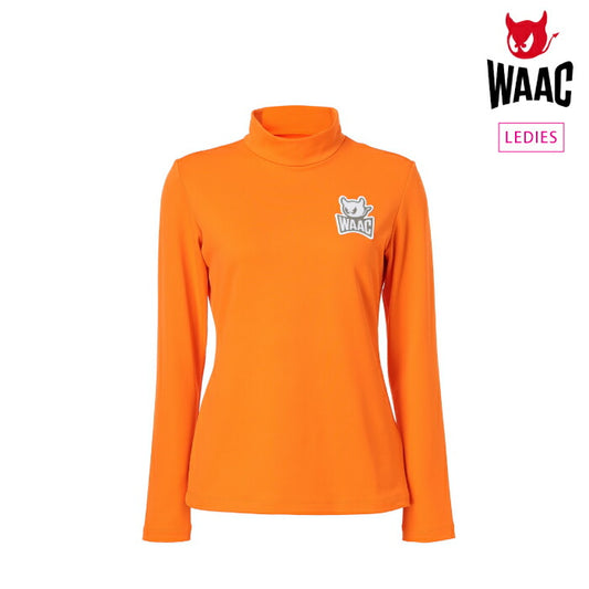 WAAC ワック レディース ゴルフウェア WOMENS PLAYERS EDITION BASIC裏起毛ベア天竺 長袖モックネック 072244052